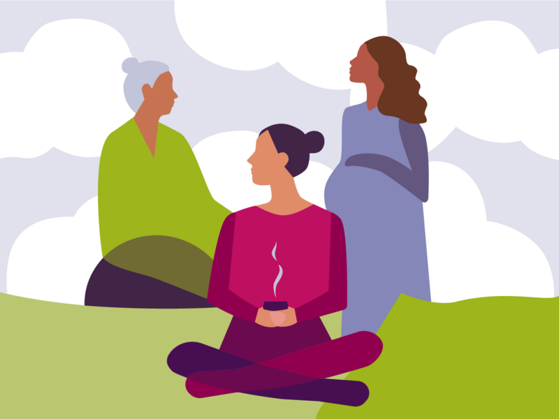 Themenbild Illustration Frauengesundheit